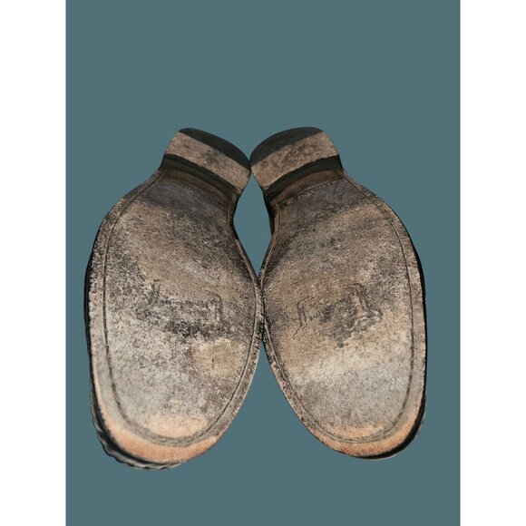 Florsheim Black Leather Moc Toe Penny Loafers Men Size 13D Style#12120 - Picture 14 of 14